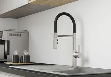 BLANCO CATRIS-S FLEXO dřezová baterie, s flexi ramínkem a sprškou, nerez  525792 Obrázek - fotka