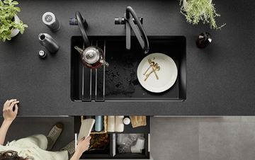 BLANCO ETAGON 700 U granitový dřez 730x460 mm, černá 525891 Obrázek - fotka