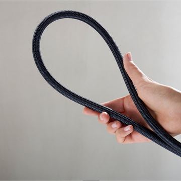 HANSGROHE DESIGNFLEX sprchová hadice 1250 mm, textilní, s ochranou proti překroucení a zlomení, matná černá 28220670 Obrázek - fotka