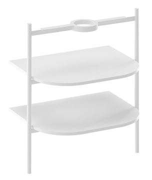 RAVAK YARD skříňka pod umyvadlo 66,8x49,5x76,5 cm, 2 police, matná bílá 