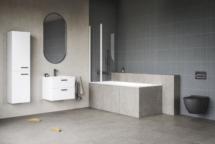 RAVAK UNI CHROME závěsné WC, RimOff splachování, černá  X01794 Obrázek - fotka