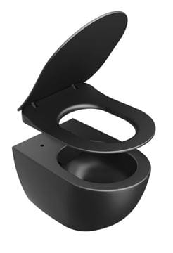 RAVAK UNI CHROME závěsné WC, RimOff splachování, černá  X01794 Obrázek - fotka