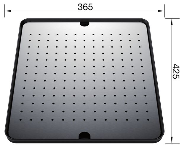 BLANCO odkapávací deska, nerez/plast 513485 Technický nákres