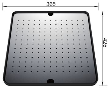 BLANCO odkapávací deska, nerez/plast 513485 Technický nákres