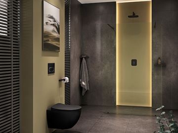 RAVAK UNI CHROME FLAT WC sedátko Slim, SoftClose, černá  X01795 Obrázek - fotka
