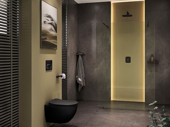 RAVAK UNI CHROME FLAT WC sedátko Slim, SoftClose, černá  X01795 Obrázek - fotka