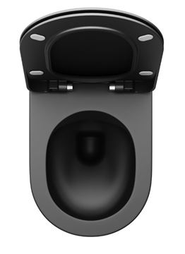 RAVAK UNI CHROME FLAT WC sedátko Slim, SoftClose, černá  X01795 Obrázek - fotka