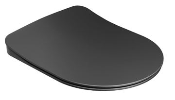 RAVAK UNI CHROME FLAT WC sedátko Slim, SoftClose, černá 