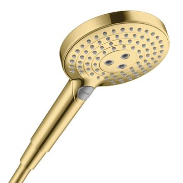 HANSGROHE RAINDANCE SELECT S 3JET ruční sprcha pr. 125 mm, 3 proudy, vzhled leštěného zlata