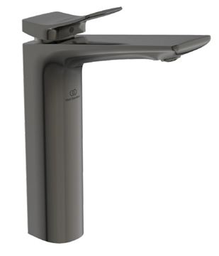 IDEAL STANDARD CONCA umyvadlová stojánková baterie, s odtokovou soupravou, šedá