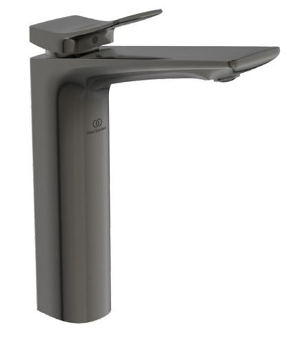 IDEAL STANDARD CONCA umyvadlová stojánková baterie, s odtokovou soupravou, šedá BC757A5 Obrázek - Hlavní obrázek
