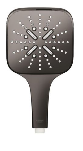 GROHE RAINSHOWER SMARTACTIVE 130 CUBE ruční sprcha 130x130 mm, 3 proudy, Water Saving, hard graphite 26582A00 Obrázek - fotka