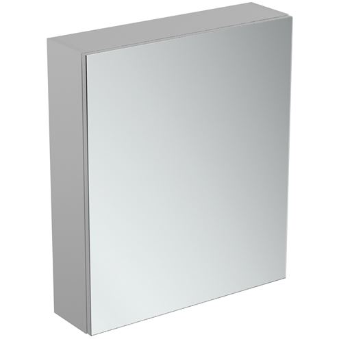 IDEAL STANDARD BASIC zrcadlová skříňka 60x17x70 cm, se zvětšovacím zrcátkem, matný hliník T3589AL Obrázek - Hlavní obrázek