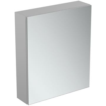IDEAL STANDARD BASIC zrcadlová skříňka 60x17x70 cm, se zvětšovacím zrcátkem, matný hliník