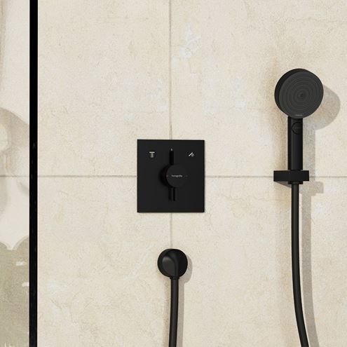 HANSGROHE DUOTURN E podomítková baterie, pro 2 spotřebiče, matná černá 75417670 Obrázek - fotka