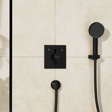 HANSGROHE DUOTURN E podomítková baterie, pro 2 spotřebiče, matná černá 75417670 Obrázek - fotka