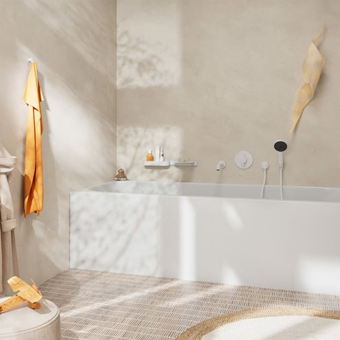 HANSGROHE DUOTURN S podomítková baterie, pro 2 spotřebiče, matná bílá 75418700 Obrázek - fotka