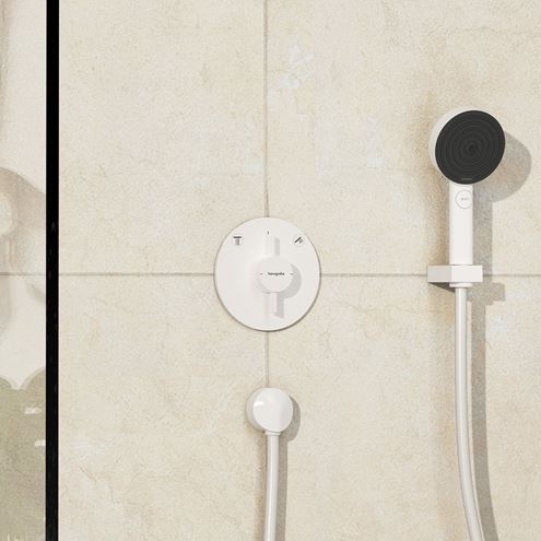 HANSGROHE DUOTURN S podomítková baterie, pro 2 spotřebiče, matná bílá 75418700 Obrázek - fotka