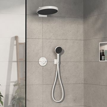 HANSGROHE SHOWERSELECT COMFORT S podomítková termostatická baterie, pro 2 spotřebiče, matná bílá 15554700 Obrázek - fotka