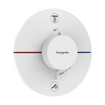 HANSGROHE SHOWERSELECT COMFORT S podomítková termostatická baterie, pro 2 spotřebiče, matná bílá