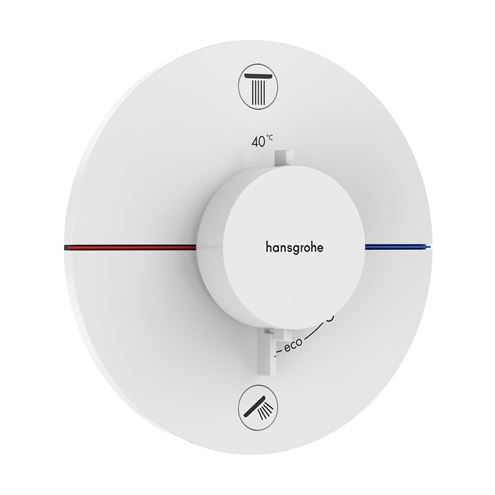 HANSGROHE SHOWERSELECT COMFORT S podomítková termostatická baterie, pro 2 spotřebiče, matná bílá 15554700 Obrázek - Hlavní obrázek