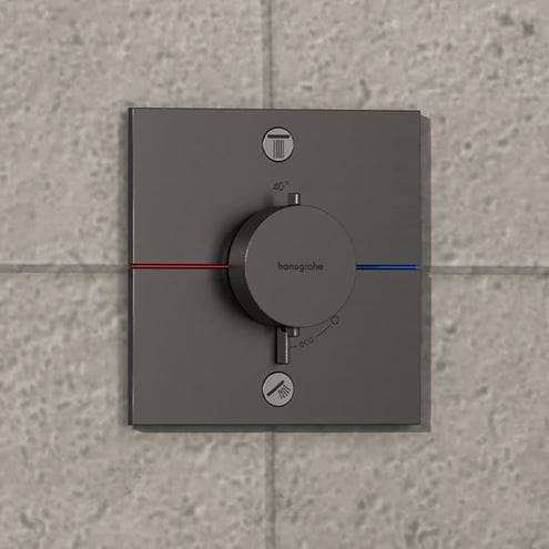 HANSGROHE SHOWERSELECT COMFORT E podomítková termostatická baterie, kartáčovaný černý chrom 15572340 Obrázek - fotka