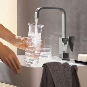 HANSGROHE METROPOL umyvadlová stojánková baterie, s odtokovou soupravou, EcoSmart, chrom 32511000 Obrázek - fotka