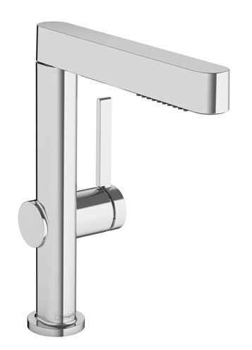HANSGROHE FINORIS umyvadlová stojánková baterie, s vytahovací sprškou a odtokovou soupravou, EcoSmart, chrom 76063000 Obrázek - Hlavní obrázek
