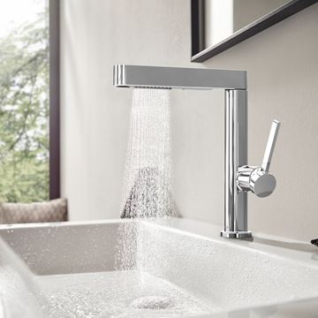 HANSGROHE FINORIS umyvadlová stojánková baterie, s vytahovací sprškou a odtokovou soupravou, EcoSmart, chrom 76063000 Obrázek - fotka
