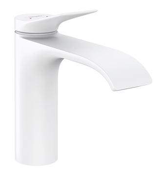 HANSGROHE VIVENIS umyvadlová stojánková baterie, s odtokovou soupravou, EcoSmart, matná bílá