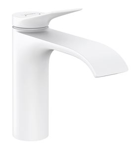 HANSGROHE VIVENIS umyvadlová stojánková baterie, s odtokovou soupravou, EcoSmart, matná bílá