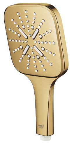 GROHE RAINSHOWER SMARTACTIVE 130 CUBE ruční sprcha 130x130 mm, 3 proudy, Water Saving, kartáčovaný cool sunrise 26582GN0 Obrázek - fotka