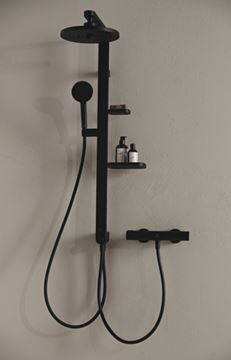 IDEAL STANDARD ALU+ ruční sprcha pr. 100 mm, 2 proudy, matná černá BD580XG Obrázek - fotka