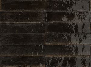 MARAZZI LUME dlažba 6x24 cm, lesk, black