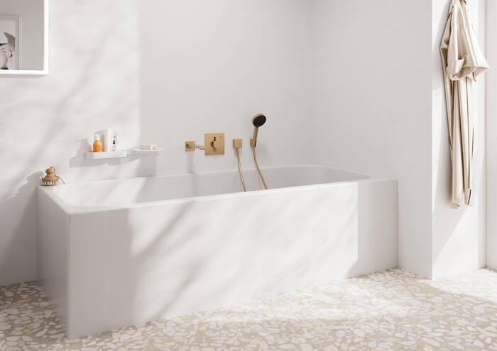 HANSGROHE PORTER S nástěnný držák ruční sprchy, kartáčovaný bronz 28331140 Obrázek - fotka