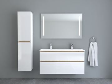INTEDOOR BARI vysoká skříňka 35x35x160 cm, 2 dvířka, cotto mat BASV352DLPA0016 Obrázek - fotka