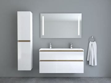 INTEDOOR BARI skříňka pod dvojumyvadlo 120x46x61 cm, 2 zásuvky, aqua marina mat BA120D2ZA6766 Obrázek - fotka