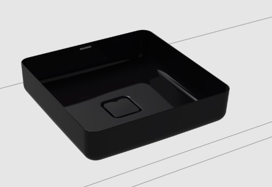 KALDEWEI MIENA 3184 umyvadlo na desku 40 cm, bez přepadu, smaltovaná ocel, Perl-Effect, černá 909506003701 Obrázek - Hlavní obrázek