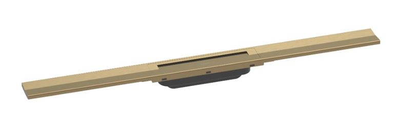 HANSGROHE 800 RAINDRAIN FLEX vrchní sada sprchového žlabu, zkracovatelný, pro instalaci volně na plochu, kartáčovaný bronz 56044140 Obrázek - Hlavní obrázek
