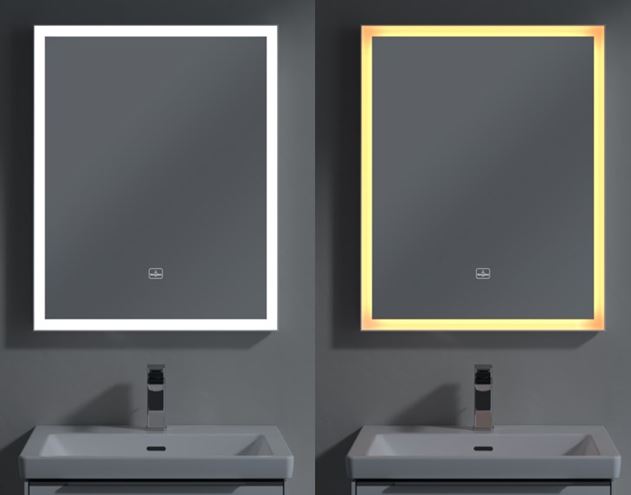 VILLEROY & BOCH SUBWAY 3.0 zrcadlo 60x75 cm, s osvětlením, s regulací stmívání a teploty světla, se senzorem A4636000 Obrázek - fotka