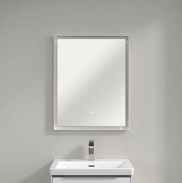 VILLEROY & BOCH SUBWAY 3.0 zrcadlo 60x75 cm, s osvětlením, s regulací stmívání a teploty světla, se senzorem A4636000 Obrázek - fotka