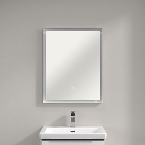 VILLEROY & BOCH SUBWAY 3.0 zrcadlo 60x75 cm, s osvětlením, s regulací stmívání a teploty světla, se senzorem A4636000 Obrázek - fotka