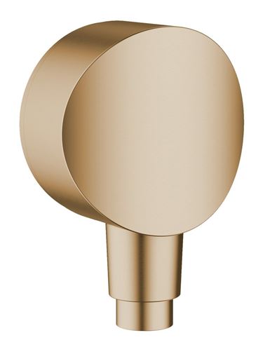 HANSGROHE FIXFIT S přípojka hadice 61 mm se zpětným ventilem 1/2"x1/2", kartáčovaný bronz 26453140 Obrázek - Hlavní obrázek