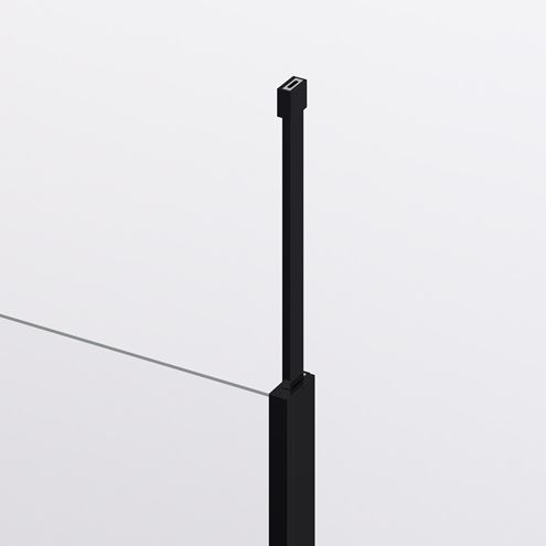 RONAL DIVERA D22T1 sprchové dveře 90x200 cm, lítací, matná černá/sklo čiré D22T1 090 06 07 Obrázek - fotka