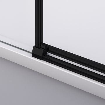 RONAL DIVERA D22T1 sprchové dveře 90x200 cm, lítací, matná černá/sklo čiré D22T1 090 06 07 Obrázek - fotka