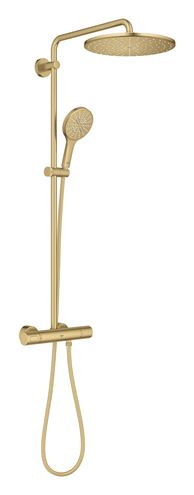 GROHE RAINSHOWER SMARTACTIVE 310 sprchový set s termostatickou baterií, horní sprcha, ruční sprcha se 3 proudy, tyč, hadice, Water Saving, kartáčovaný cool sunrise 26836GN0 Obrázek - Hlavní obrázek