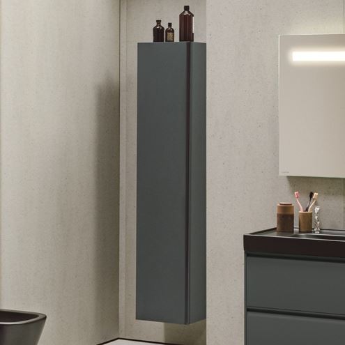 LAUFEN MEDA vysoká skříňka 35,5x33,5x165 cm, 1 dvířka, panty vlevo, divoký dub H4216510112671 Obrázek - fotka