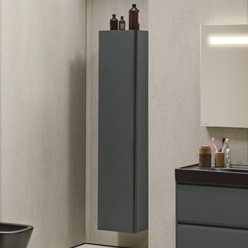 LAUFEN MEDA vysoká skříňka 35,5x33,5x165 cm, 1 dvířka, panty vlevo, divoký dub H4216510112671 Obrázek - fotka