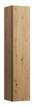 LAUFEN MEDA vysoká skříňka 35,5x33,5x165 cm, 1 dvířka, panty vpravo, divoký dub
