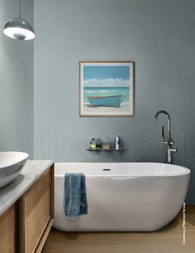 MARAZZI FLORA obklad 30x90 cm, mat reliéf 3D, azzurro MP85 Obrázek - fotka